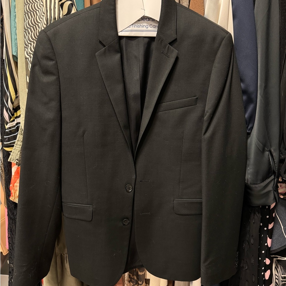 men’s express black suit